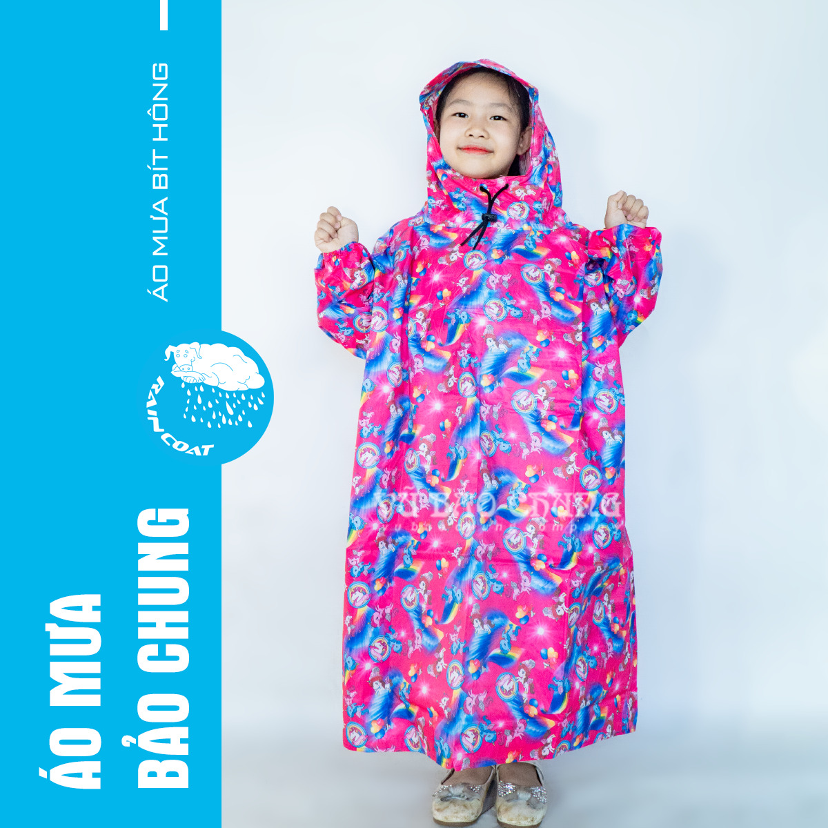 Áo Mưa Bít Hông Trẻ Em-BH03