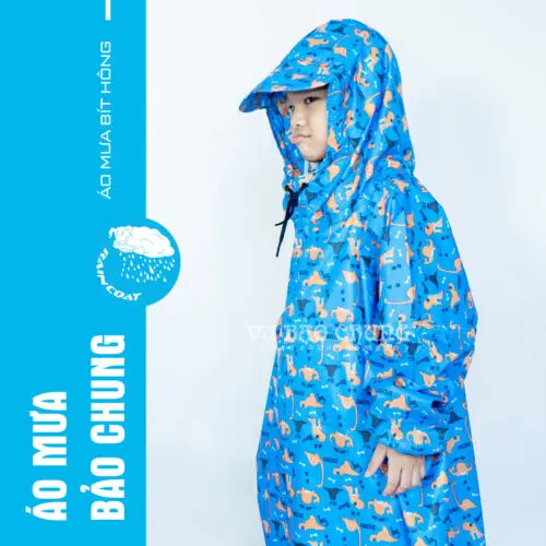 Áo Mưa Bít Hông Trẻ Em-BH04