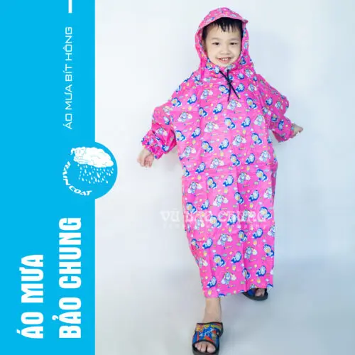 Áo Mưa Bít Hông Trẻ Em-BH1